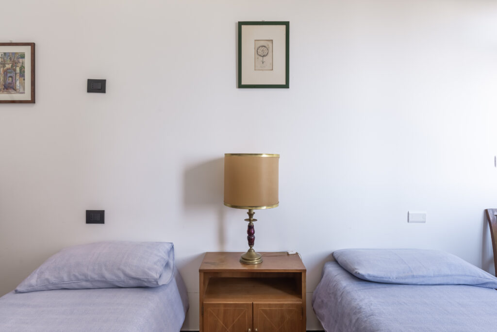 Camera da letto con 2 letti singoli Appartamento SKipper Genova APP A