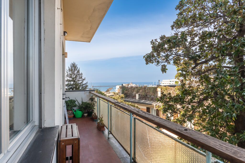 Vista dal balcone Appartamento SKipper Genova APP A